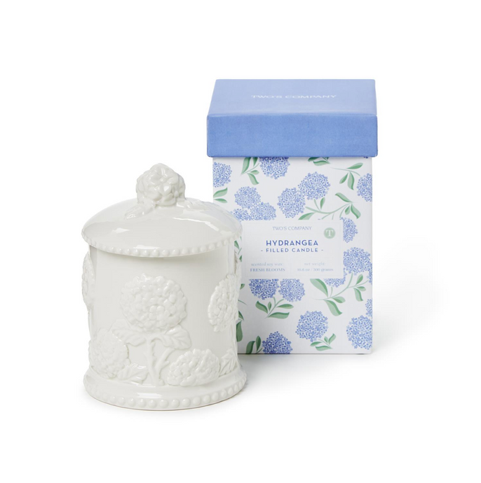 Hydrangea Filled Scented Candle