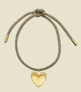 HART Small Heart of Gold on Lurex Bracelet