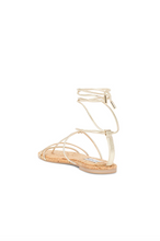 Load image into Gallery viewer, Steve Madden Myrtle Gold Lace-Up Strappy Sandal