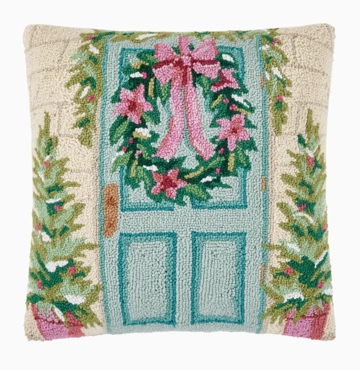 Holiday Front Porch Hook Pillow