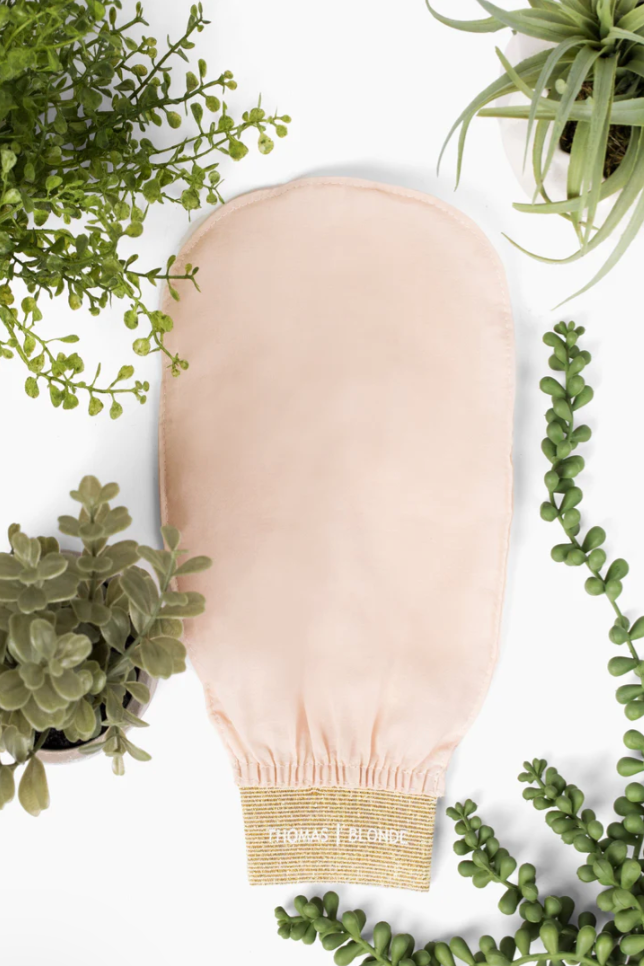 Thomas Blonde Turkish Silk Exfoliating Tanning Mitt