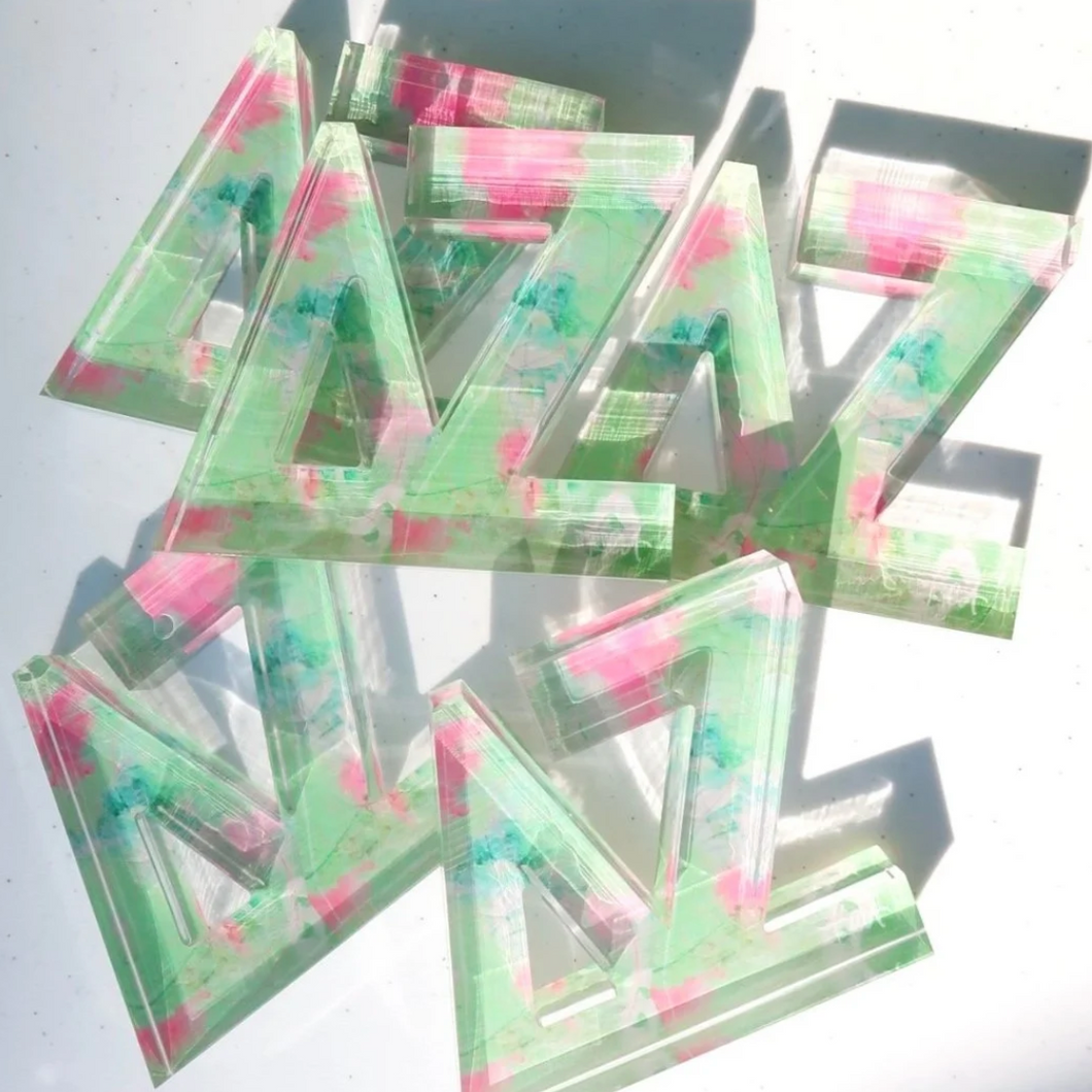 Acrylic Sorority Letter Block