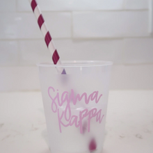 Load image into Gallery viewer, Sorority Frosted Cup