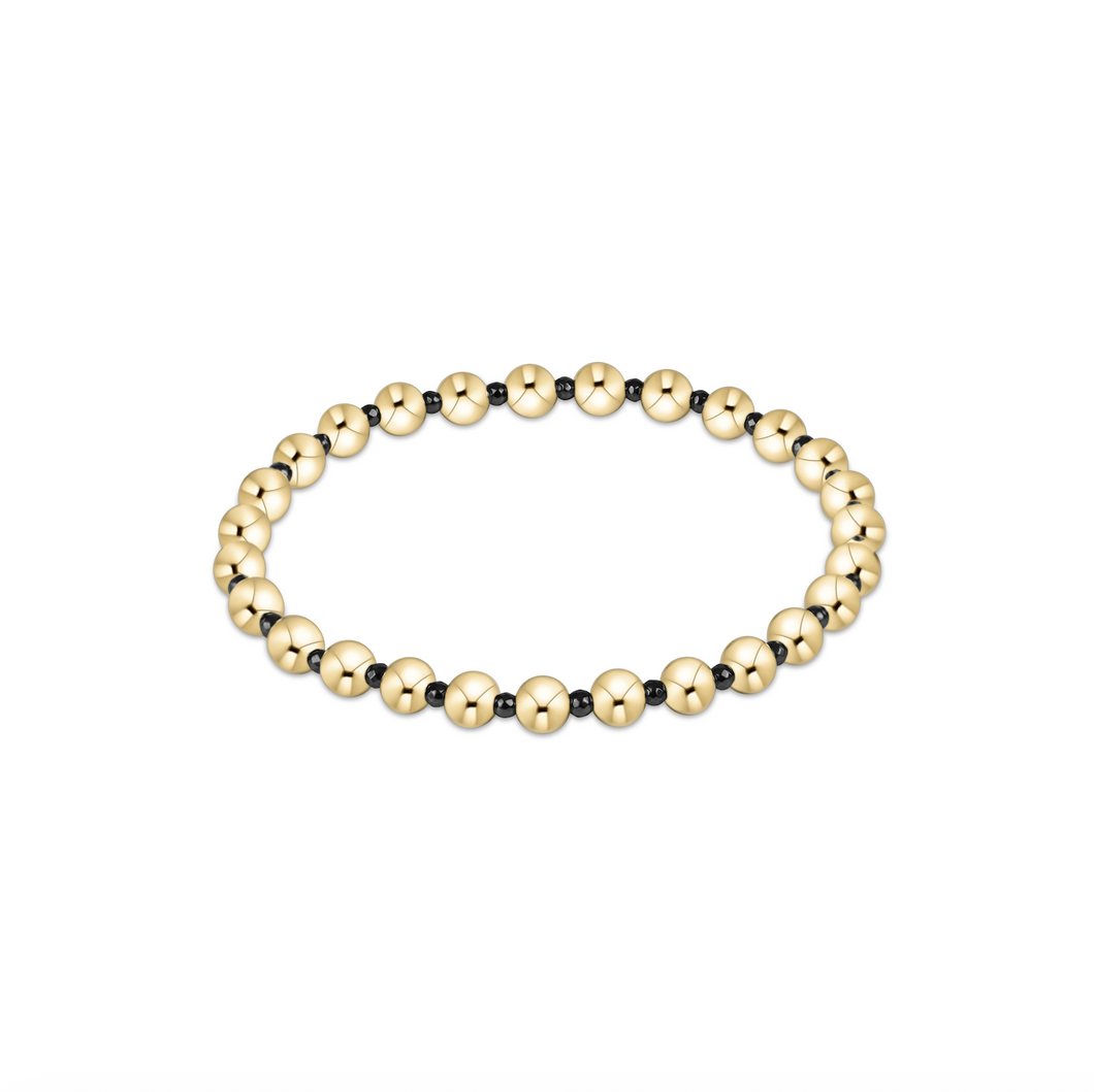enewton Faceted Hematite Grateful Pattern 5mm Bead Bracelet