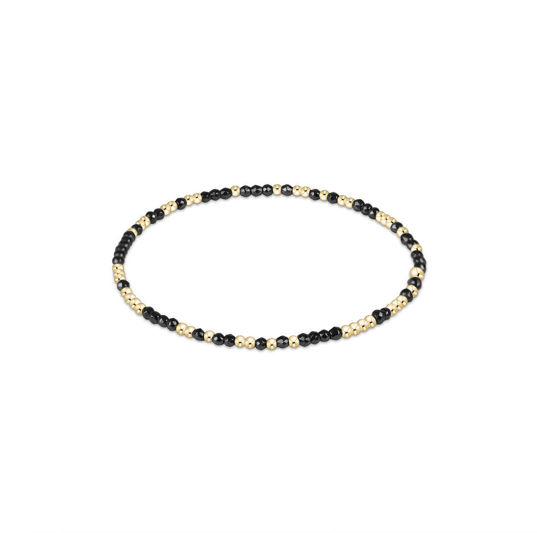 enewton Hope Unwritten Faceted Hematite 2mm Bead Bracelet