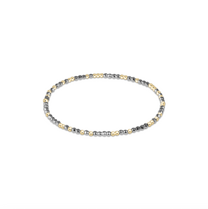 enewton Hope Unwritten Bright Silver Faceted Hematite 2mm Bead Bracelet
