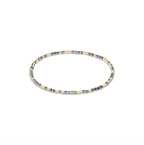 enewton Extends - Hope Unwritten Bright Silver Faceted Hematite 2mm Bead Bracelet