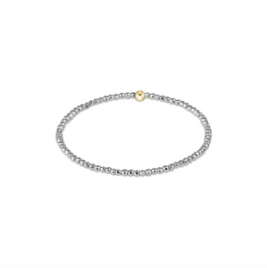enewton Silver Faceted Hematite 2mm Bead Bracelet