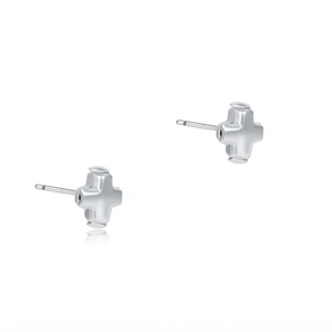 enewton Signature Cross Small Sterling Stud - Sterling