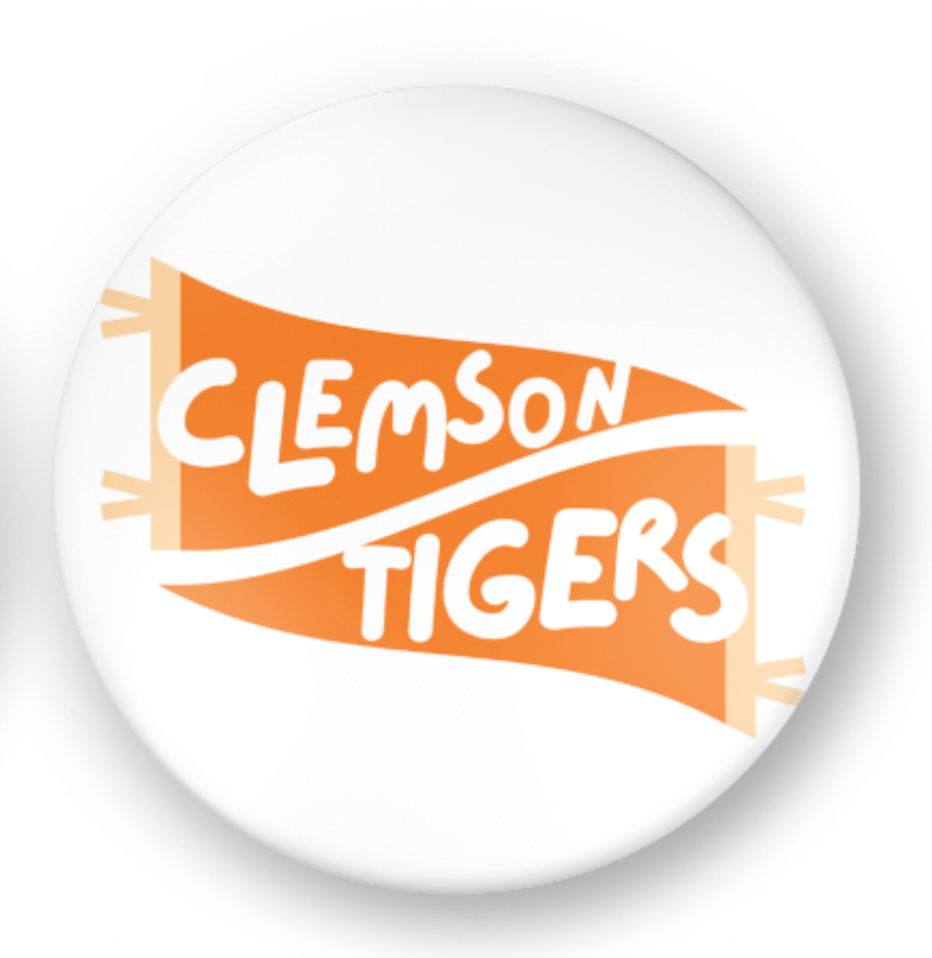 Clemson Tigers Game Day Button
