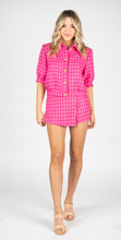 Load image into Gallery viewer, Sincerely Ours Celia Crop Jacket | Pink Tweed