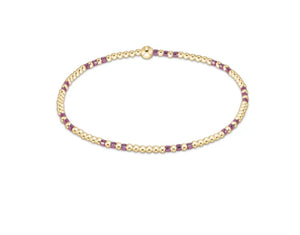 enewton Hope Joy Pattern 2mm Bead Bracelet - Pink Metallic