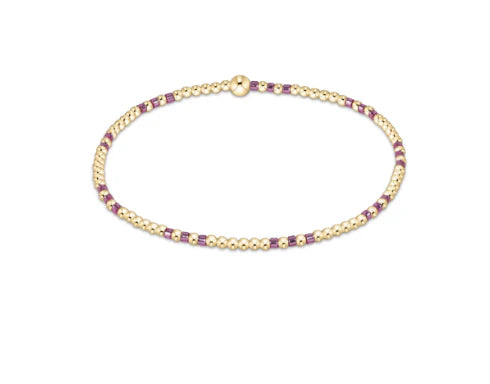 enewton Hope Joy Pattern 2mm Bead Bracelet - Pink Metallic