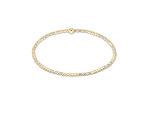enewton Hope Joy Pattern 2mm Bead Bracelet - Milkshake