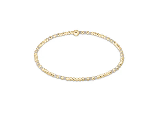 enewton Hope Joy Pattern 2mm Bead Bracelet - Milkshake