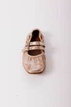 Load image into Gallery viewer, Free People Gemini Ballet Flat In Champagne Metallic