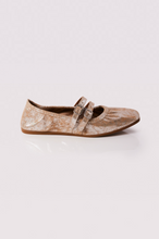Load image into Gallery viewer, Free People Gemini Ballet Flat In Champagne Metallic
