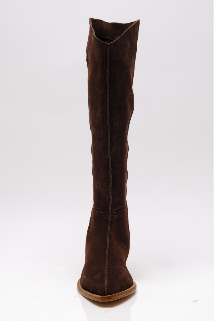 Free People Sway Low Slouch Boot 2.0 in Fudgesicle