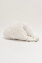 Load image into Gallery viewer, Free People Snowball Slipper in Snow Faux Fur