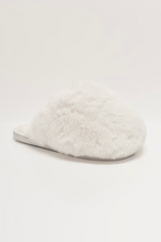 Load image into Gallery viewer, Free People Snowball Slipper in Snow Faux Fur