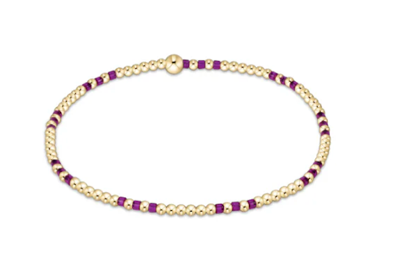 enewton Hope Joy Pattern 2mm Bead Bracelet - Fuchsia