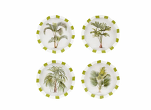 Load image into Gallery viewer, Palm &amp; Striped Framed Glass Wall Decor