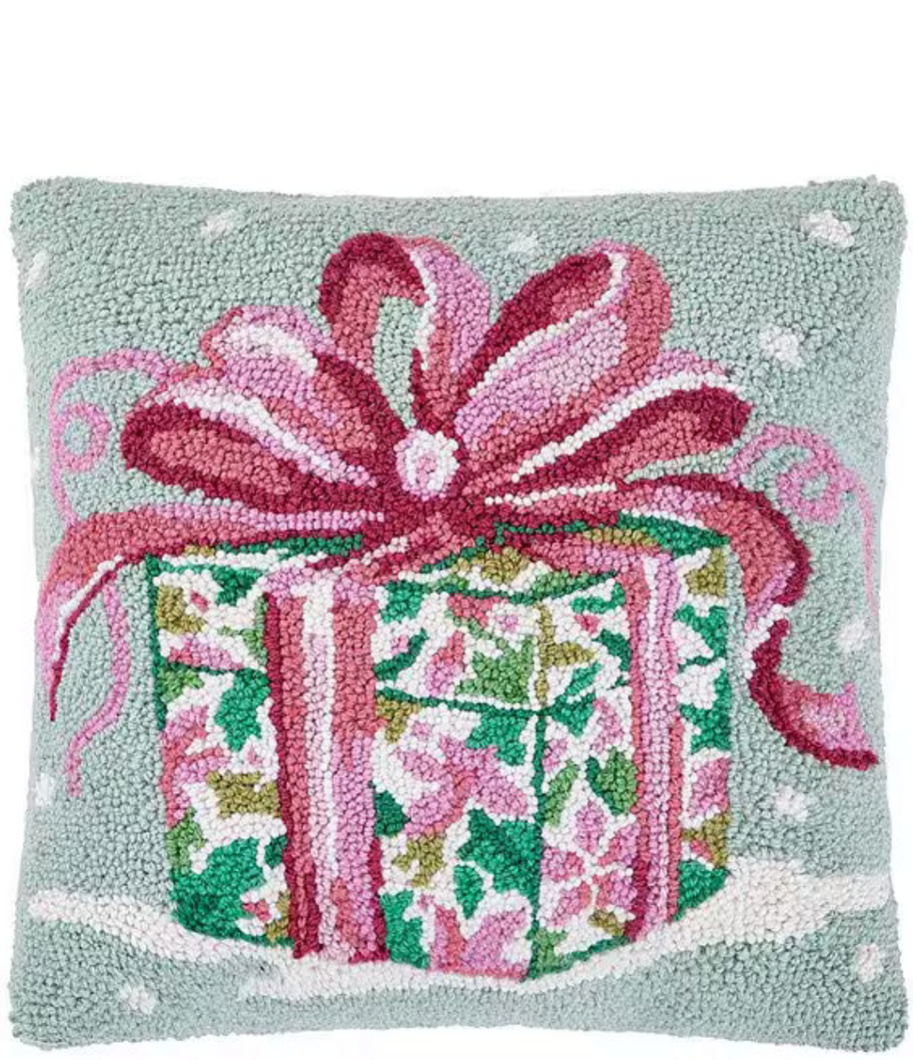 Pink Present Hook Pillow