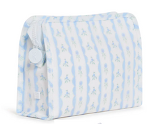 Load image into Gallery viewer, TRVL Roadie Small Zip Pouch | Ribbon Floral Blue
