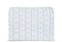 Load image into Gallery viewer, TRVL Roadie Small Zip Pouch | Ribbon Floral Blue
