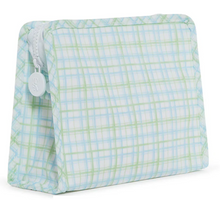 Load image into Gallery viewer, TRVL Roadie Medium Zip Pouch | Classic Plaid Green