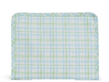 Load image into Gallery viewer, TRVL Roadie Medium Zip Pouch | Classic Plaid Green