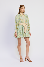 Load image into Gallery viewer, En Saison Rylee Mini Dress | Blue Mustard Ivory