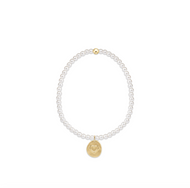 enewton Classic Pearl 3mm Bracelet - Inspire Love Small Gold Disc