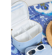 Load image into Gallery viewer, TRVL Luxe Vanity Train Case | Pimlico Stripe Sand