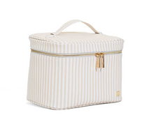 Load image into Gallery viewer, TRVL Luxe Vanity Train Case | Pimlico Stripe Sand