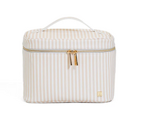 Load image into Gallery viewer, TRVL Luxe Vanity Train Case | Pimlico Stripe Sand