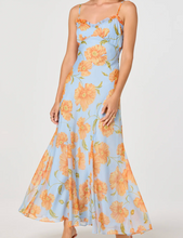 Load image into Gallery viewer, ASTR Maeryn Dress | Blue Orange Floral