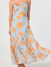 Load image into Gallery viewer, ASTR Maeryn Dress | Blue Orange Floral