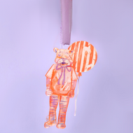 Taylor A Designs Carolina Cat Clemson Ornament