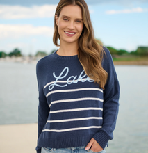 Load image into Gallery viewer, Shiraleah Lake Relaxed Fit Sweater | Navy