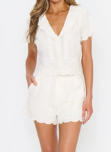 Load image into Gallery viewer, Show Me Your MUMU Lyla Shorts | White Eyelet Embroidery