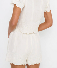 Load image into Gallery viewer, Show Me Your MUMU Lyla Shorts | White Eyelet Embroidery