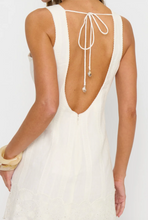 Load image into Gallery viewer, Show Me Your MUMU Ciao Mini Dress | White Eyelet Embroidery