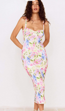 Load image into Gallery viewer, Mink Pink Celina Mesh Midi Dress | Watercolour Floral