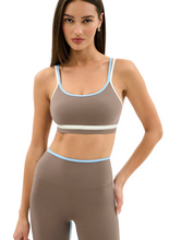 Load image into Gallery viewer, Splits59 Eva Rigor Double Strap Bra | Lentil/White