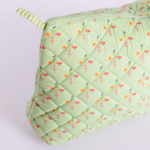 Load image into Gallery viewer, Anne Neilson Large Green Multi Cosmetic Bag
