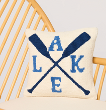 Load image into Gallery viewer, Shiraleah Lake/Oars Pillow | White
