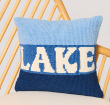 Load image into Gallery viewer, Shiraleah Lake Pillow | Blue