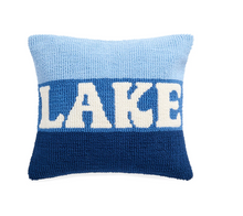 Load image into Gallery viewer, Shiraleah Lake Pillow | Blue