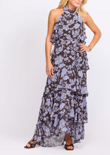 Load image into Gallery viewer, ASTR Lae Dress | Blue Brown Floral